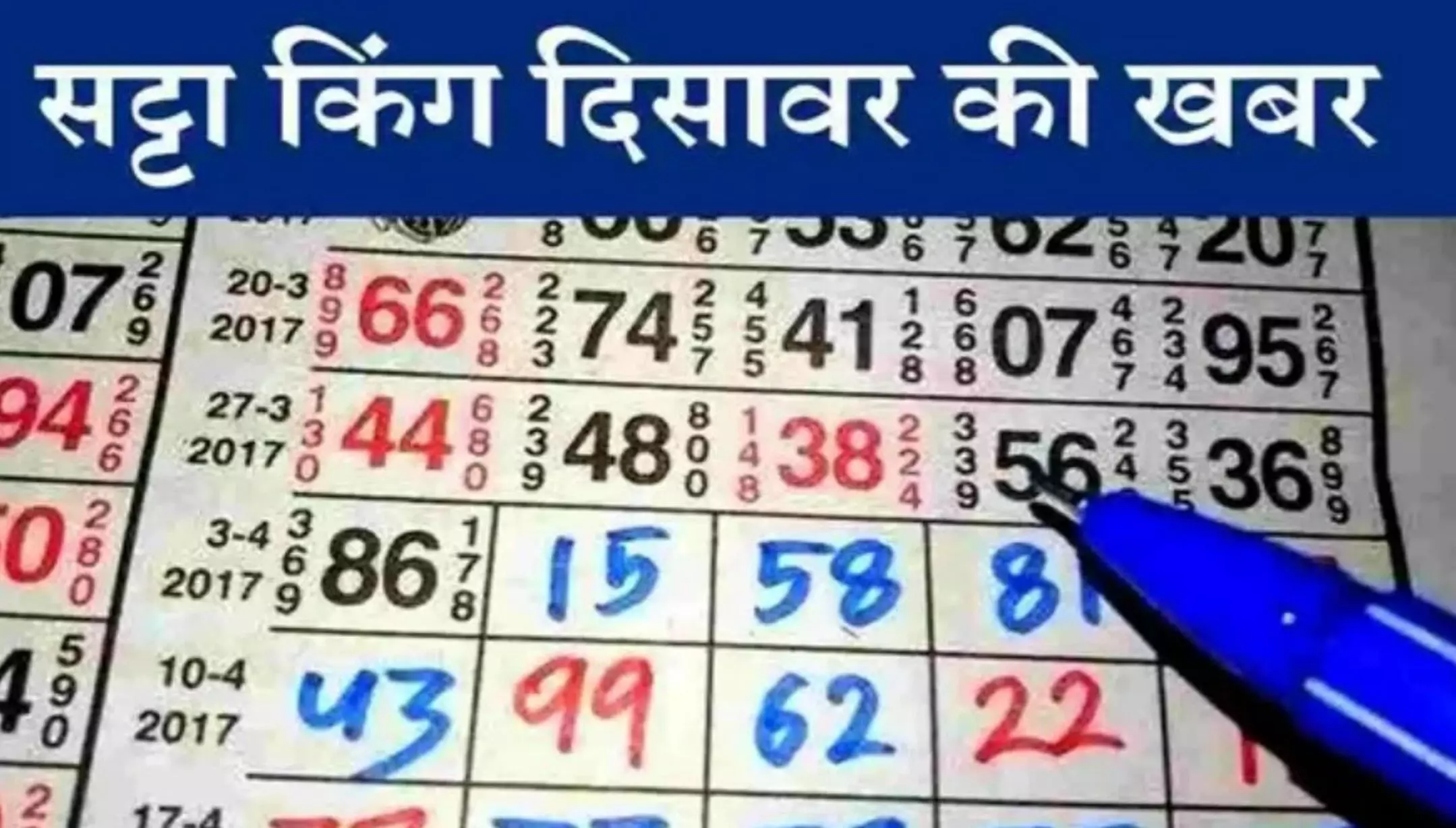 Satta Chart Gali, Desawar, Ghaziabad and Faridabad